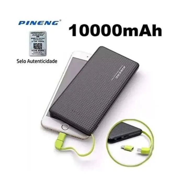 Carregador portátil Pineng Power Bank 10.000mAh
